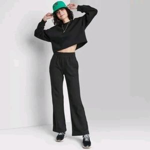 High-Rise Wide Straight Leg Sweatpants Unisex
